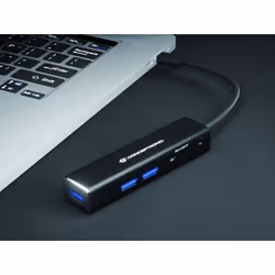 Conceptronic DONN08B replicatore di porte e docking station per laptop USB 3.2 Gen 1 (3.1 Gen 1) Type-C Nero - Vista aggiuntiva 4
