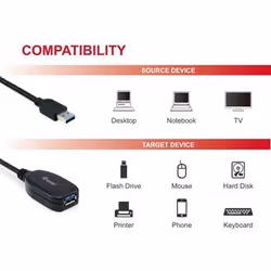 Equip 133347 cavo USB USB 3.2 Gen 1 (3.1 Gen 1) 10 m USB A Nero - Vista aggiuntiva 6