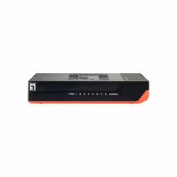LevelOne GSW-0807 switch di rete Non gestito Gigabit Ethernet (10/100/1000) Nero, Rosso - Vista aggiuntiva 6