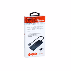 Equip 128956 hub di interfaccia USB 3.2 Gen 1 (3.1 Gen 1) Type-A 5000 Mbit/s Nero - Vista aggiuntiva 4