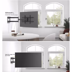 Equip 650327 Supporto TV a parete 2,03 m (80") Nero - Vista aggiuntiva 8