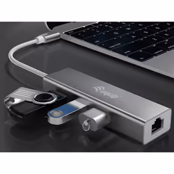 Equip 133481 replicatore di porte e docking station per laptop USB 3.2 Gen 1 (3.1 Gen 1) Type-C Argento - Vista aggiuntiva 7