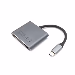 Equip 133484 replicatore di porte e docking station per laptop USB 3.2 Gen 1 (3.1 Gen 1) Type-C Argento - Vista aggiuntiva 4