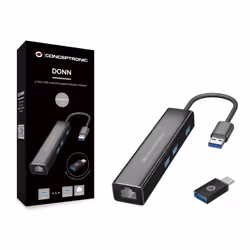 Conceptronic DONN07BA USB 3.2 Gen 1 (3.1 Gen 1) Type-A Nero - Vista aggiuntiva 4