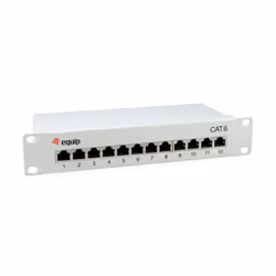 Equip 208014, Gigabit Ethernet, 1000 Mbit/s, RJ-45, Cat6, Cat6e, Grigio, Acciaio