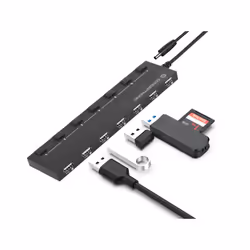 Conceptronic HUBBIES08BP hub di interfaccia USB 2.0 480 Mbit/s Nero - Vista aggiuntiva 4
