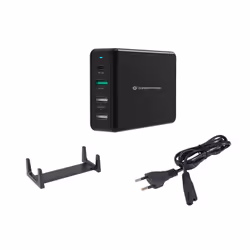Conceptronic OZUL01B Caricabatterie per dispositivi mobili Universale Nero AC Ricarica rapida Interno - Vista aggiuntiva 6