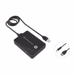 Conceptronic HUBBIES10B, USB 3.2 Gen 1 (3.1 Gen 1) Type-A, Nero, USB 2.0, USB 3.2 Gen 1 (3.1 Gen 1) Type-A, Cina, 87 mm, 55 m ...