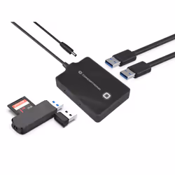 Conceptronic HUBBIES11B replicatore di porte e docking station per laptop USB 3.2 Gen 1 (3.1 Gen 1) Type-A Nero - Vista aggiuntiva 7