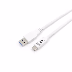 Equip 128364, 1 m, USB A, USB C, USB 3.2 Gen 1 (3.1 Gen 1), 5 Gbit/s, Bianco