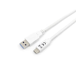 Equip 128364 cavo USB USB 3.2 Gen 1 (3.1 Gen 1) 1 m USB A USB C Bianco