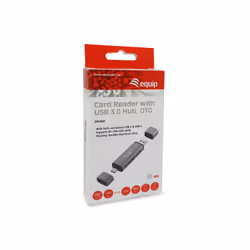 Equip 245460 lettore di schede USB 3.2 Gen 1 (3.1 Gen 1) Type-A/Type-C Grigio - Vista aggiuntiva 6