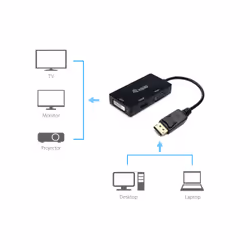 Equip Adattatore da DisplayPort a VGA / HDMI / DVI - Vista aggiuntiva 3