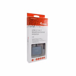 Equip 133483 replicatore di porte e docking station per laptop Cablato USB 3.2 Gen 1 (3.1 Gen 1) Type-C Nero, Grigio - Vista aggiuntiva 4