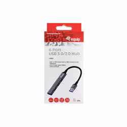 Equip 128960 hub di interfaccia USB 3.2 Gen 1 (3.1 Gen 1) Type-A 5000 Mbit/s Nero, Grigio - Vista aggiuntiva 4