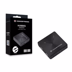 Conceptronic HUBBIES02B hub di interfaccia USB 3.2 Gen 1 (3.1 Gen 1) Mini-B 5000 Mbit/s Nero - Vista aggiuntiva 5