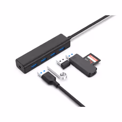 Conceptronic C4PUSB3 hub di interfaccia USB 3.2 Gen 1 (3.1 Gen 1) Type-A 5000 Mbit/s Nero