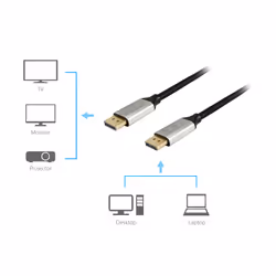 Equip 119265 cavo DisplayPort 5 m Alluminio, Nero - Vista aggiuntiva 4