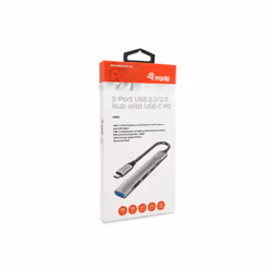 Equip 128962 hub di interfaccia USB 3.2 Gen 1 (3.1 Gen 1) Type-C 5000 Mbit/s Argento - Vista aggiuntiva 6