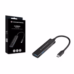 Conceptronic HUBBIES12B hub di interfaccia USB 3.2 Gen 1 (3.1 Gen 1) Type-C 5000 Mbit/s Nero - Vista aggiuntiva 6