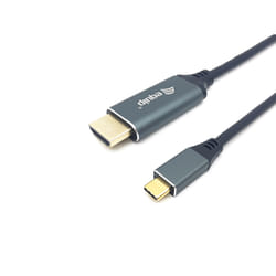 Equip 133415 cavo e adattatore video 1 m USB tipo-C HDMI tipo A (Standard) Nero, Grigio