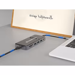 Conceptronic DONN15G replicatore di porte e docking station per laptop Cablato USB 3.2 Gen 1 (3.1 Gen 1) Type-C Grigio - Vista aggiuntiva 4