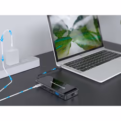 Conceptronic DONN15G replicatore di porte e docking station per laptop Cablato USB 3.2 Gen 1 (3.1 Gen 1) Type-C Grigio - Vista aggiuntiva 8