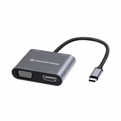 Conceptronic DONN16G Cablato USB 3.2 Gen 1 (3.1 Gen 1) Type-C Grigio - Vista aggiuntiva 2