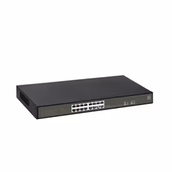 LevelOne GES-2118P switch di rete Gestito L2 Gigabit Ethernet (10/100/1000) Supporto Power over Ethernet (PoE) Nero - Vista aggiuntiva 4