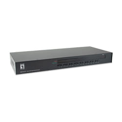 LevelOne KVM-3216 switch per keyboard-video-mouse (kvm) Montaggio rack Nero