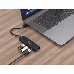 Equip 128959 hub di interfaccia USB 3.2 Gen 1 (3.1 Gen 1) Type-A 5000 Mbit/s Nero - Vista aggiuntiva 5