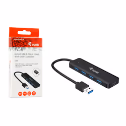 Equip 128959 hub di interfaccia USB 3.2 Gen 1 (3.1 Gen 1) Type-A 5000 Mbit/s Nero - Vista aggiuntiva 7