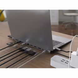 Conceptronic DONN17G replicatore di porte e docking station per laptop Cablato USB 3.2 Gen 1 (3.1 Gen 1) Type-C Grigio - Vista aggiuntiva 8