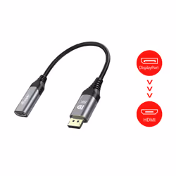 Equip 133446 cavo e adattatore video 0,15 m DisplayPort HDMI Nero, Grigio - Vista aggiuntiva 5