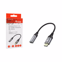 Equip 133446 cavo e adattatore video 0,15 m DisplayPort HDMI Nero, Grigio - Vista aggiuntiva 7