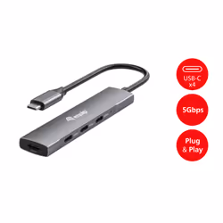 Equip 128963 hub di interfaccia USB 3.2 Gen 1 (3.1 Gen 1) Type-C 5000 Mbit/s Nero, Argento - Vista aggiuntiva 7