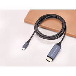 Conceptronic ABBY10G câble vidéo et adaptateur 2 m USB Type-C HDMI Gris - Vista aggiuntiva 4
