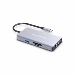 Conceptronic DONN20G Avec fil USB 3.2 Gen 1 (3.1 Gen 1) Type-C Gris - Vista aggiuntiva 4