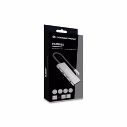 Conceptronic HUBBIES16G hub di interfaccia USB 3.2 Gen 2 (3.1 Gen 2) Type-C 10000 Mbit/s Grigio - Vista aggiuntiva 5
