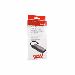 Equip 133490 replicatore di porte e docking station per laptop Cablato USB 3.2 Gen 1 (3.1 Gen 1) Type-C Grigio - Vista aggiuntiva 4