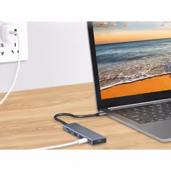 Conceptronic DONN23G replicatore di porte e docking station per laptop Cablato USB 3.2 Gen 1 (3.1 Gen 1) Type-C Grigio - Vista aggiuntiva 6
