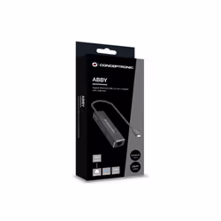 Conceptronic ABBY13B replicatore di porte e docking station per laptop Cablato USB 3.2 Gen 1 (3.1 Gen 1) Type-C Grigio - Vista aggiuntiva 4