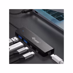 Equip 128964 hub di interfaccia USB 3.2 Gen 1 (3.1 Gen 1) Type-C 5000 Mbit/s Nero - Vista aggiuntiva 5