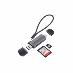 Conceptronic BIAN05G lettore di schede USB 3.2 Gen 1 (3.1 Gen 1) Type-A/Type-C Grigio - Vista aggiuntiva 4