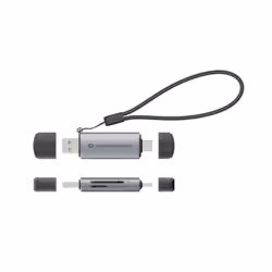 Conceptronic BIAN05G lettore di schede USB 3.2 Gen 1 (3.1 Gen 1) Type-A/Type-C Grigio - Vista aggiuntiva 6