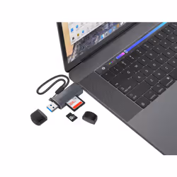 Conceptronic BIAN05G lettore di schede USB 3.2 Gen 1 (3.1 Gen 1) Type-A/Type-C Grigio - Vista aggiuntiva 7
