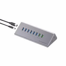 Conceptronic HUBBIES18G hub di interfaccia USB 3.2 Gen 1 (3.1 Gen 1) Type-B 5000 Mbit/s Grigio - Vista aggiuntiva 6