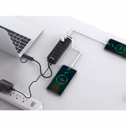 Equip 128965 hub di interfaccia USB 3.2 Gen 1 (3.1 Gen 1) Type-A 5000 Mbit/s Nero - Vista aggiuntiva 4
