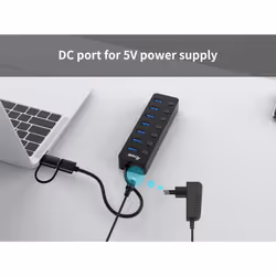 Equip 128965 hub di interfaccia USB 3.2 Gen 1 (3.1 Gen 1) Type-A 5000 Mbit/s Nero - Vista aggiuntiva 6