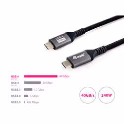 Equip 128383 cavo USB USB4 Gen 3x2 2 m USB C Nero - Vista aggiuntiva 5
